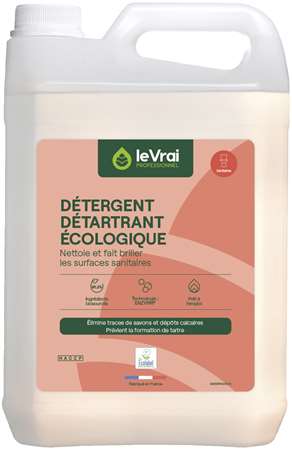 VRAI DETERGENT DETARTRANT ECOLOGIQUE SANITAIRES 5L