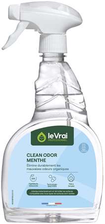 VRAI CLEAN ODOR MENTHE DESTRUCTEUR D'ODEUR 750ml x 6