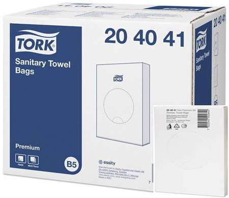 TORK SACHETS p.SERVIETTES HYGIENIQUE 'B5' x1200 (48pq de 25)