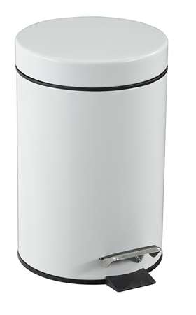 POUBELLE A PEDALE METAL BLANC 3L Essencia