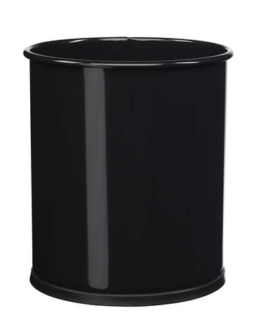 CORBEILLE A PAPIER METAL NOIR GRAPHITE 8L Papea