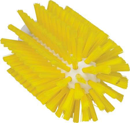 VIKAN BROSSE CYLINDRIQUE FIBRES MEDIUM JAUNE d.7.7cm