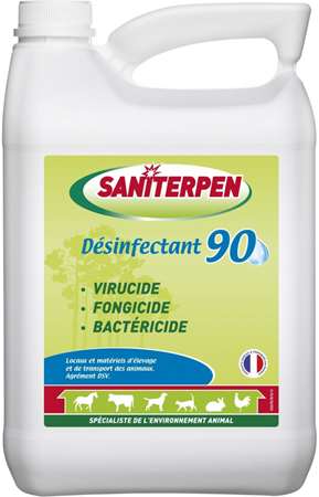 SANITERPEN DESINFECTANT 90 HABITAT ANIMAUX 5L