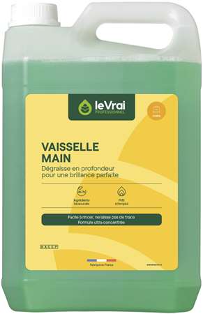 VRAI VAISSELLE MAIN 5L x 4