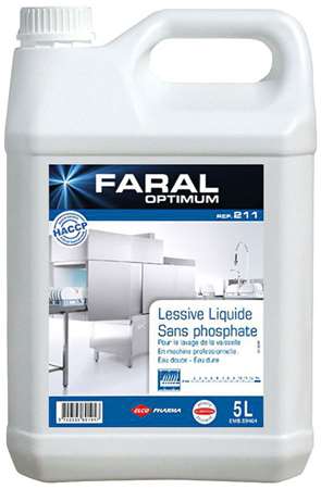 FARAL OPTIMUM 211 LAVAGE VAISSELLE EAU DOUCE 20L