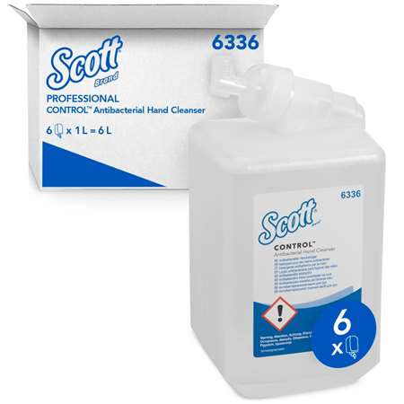 CREME LAVAGE MAINS ANTIBACTERIEN SCOTT Cartouche BLC 1L x 6