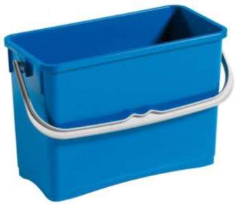 SEAU RECTANGULAIRE CHARIOT 8L GRADUE BLEU A ANSE