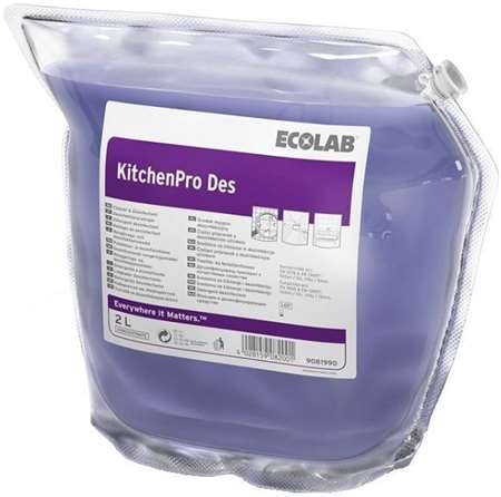 ECOLAB KITCHENPRO DES DETERGENT DESINFECTANT CONCENTRE 2L x2