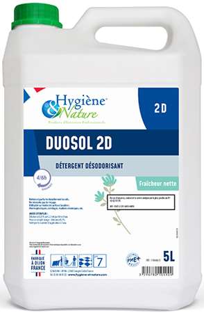 NETFLORE DUOSOL 2D DETERGENT DESODORISANT FRAICHEUR NETTE 5L