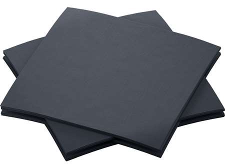 DUNI SERVIETTE DUNISOFT 20x20 NOIR FSC x 2880