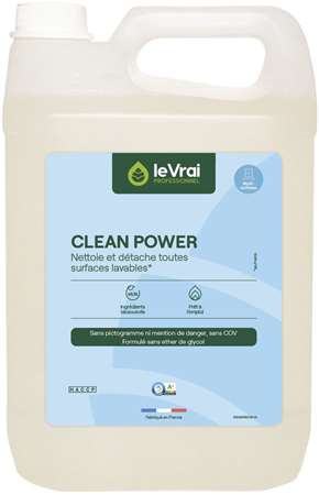 VRAI CLEAN POWER NETTOYANT DETACHANT TOUTES SURFACES 5L