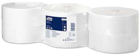 TORK PAPIER TOILETTE 'T1' JUMBO UNIVERSAL 1F ECO EU 650m x 6