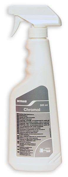 ECOLAB CHROMOL ENTRETIEN PROTECTION SURFACES INOX 500ml x 6