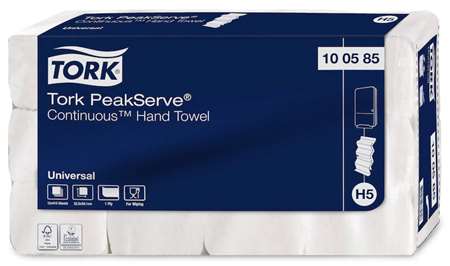 TORK EM CONTINUS PeakServe 'H5' BLANC 1F ECO EU 410cp x 12pq