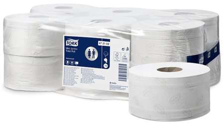 TORK PAPIER TOILETTE 'T2' MINI JUMBO ADVANCED 2F EU 180m x12