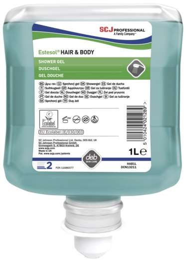 DEB ESTESOL HAIR & BODY GEL DOUCHE ECO EU 1L x 6