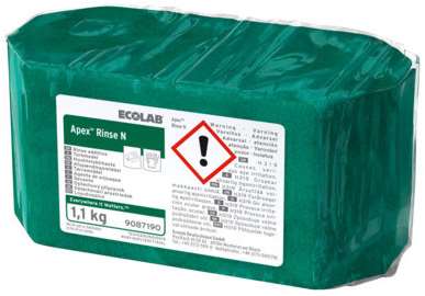 ECOLAB APEX RINSE N ADDITIF RINCAGE SOLID CONCENTRE 1.1kg x2