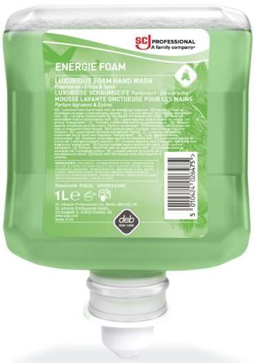 DEB REFRESH ENERGIE FOAM MOUSSE DOUCE MAINS-CORPS 1L x 6