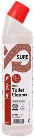 SURE TOILET CLEANER DETERGENT GEL WC & URINOIR 750ml x 6