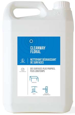 CLEANWAY FLORAL NETTOYANT DEGRAISSANT DE SURFACES 5L