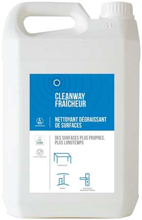 CLEANWAY FRAICHEUR NETTOYANT DEGRAISSANT SURFACES 5L