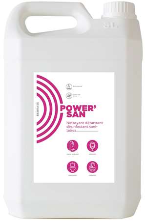 POWER'SAN NETTOYANT DETARTANT DESINF SANITAIRES ECOCERT 5L