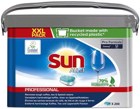 SUN PROFESSIONAL TOUT EN 1 TABLETTE LAVE-VAISSELLE x 200