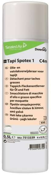 TASKI TAPI SPOTEX 1 DETACHANT GRAISSES MOQUETTE 500ml x 6