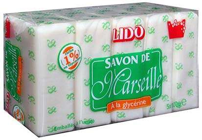 SAVON DE MARSEILLE 100g x 5