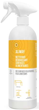 ALIWAY NETTOYANT DEGRAISSANT SURFACES ALIMENTAIRE 750ml x 6