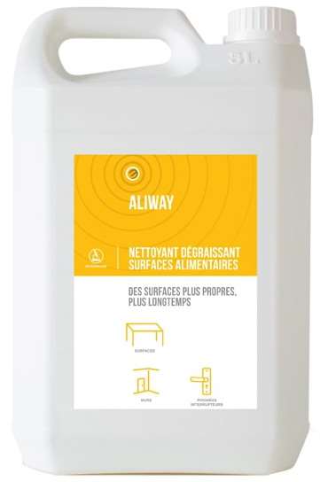 ALIWAY NETTOYANT DEGRAISSANT SURFACES ALIMENTAIRE 5L