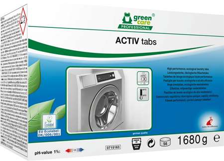 GREEN CARE ACTIV TABS LAVAGE MACHINE BOITE 4 x 56 tablettes