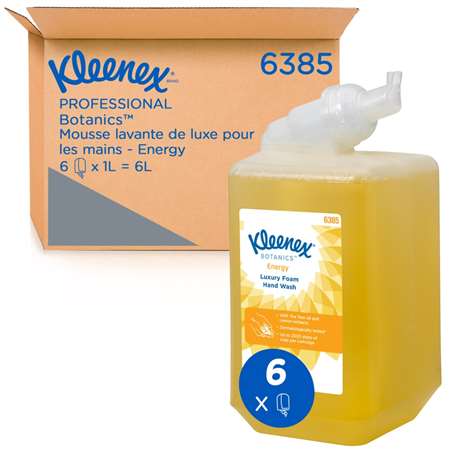 MOUSSE LAVANTE LUXURY ENERGY KLEENEX Cartouche JAUNE 1L x 6