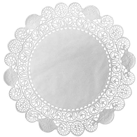 DUNI DENTELLE RONDE BLANCHE 36.7cm x 250