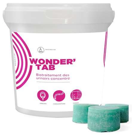 WONDER'TAB BIOTRAITEMENT URINOIRS 4 POTS DE 12 DOSES