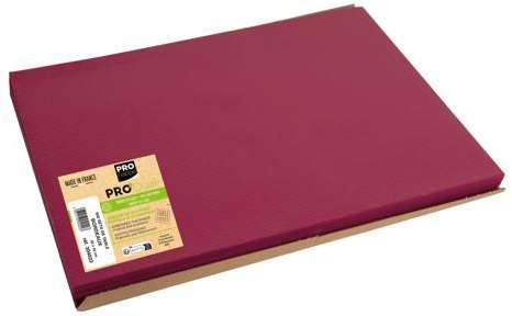 SET DE TABLE PAPIER GAUFRE 30x40cm VIF BORDEAUX PEFC x 500