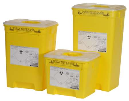 FUT POLYPROPYLENE 50L JAUNE AVEC OBTURATEUR