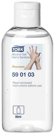 TORK GEL HYDROALCOOLIQUE PREMIUM Flacon de poche 80ml x 24