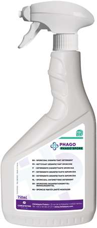 PHAGO'SPORE NETTOYANT DESINFECTANT SPORICIDE 750ml x 6