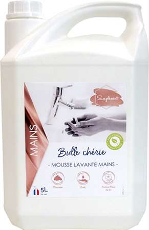 BULLE CHERIE SAVON MOUSSE MAINS FLEUR DE LIN (elifoam) 5L