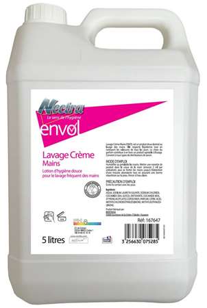 LAVAGE CREME MAIN NACRE BLANCHE FLEURI 'ENVOL' 5L