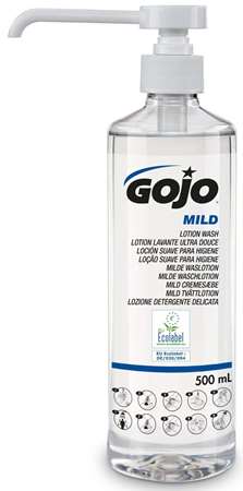 GOJO MILD LOTION WASH LAVANTE ULTRA DOUCE 500ml x 12 +pompe