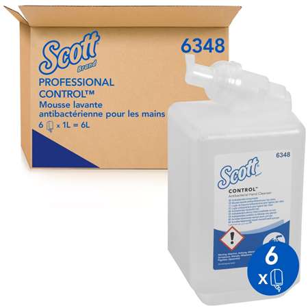 MOUSSE LAVANTE ANTIBACTERIEN SCOTT CONTROL Cartouche 1L x 6