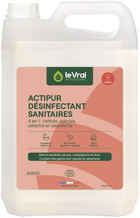 VRAI ACTIPUR DESINFECTANT SANITAIRES PAE ECOCERT 5L