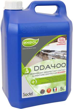 DDA 400 DEGRAISSANT DESINFECTANT ALIMENTAIRE ECOCERT 5L