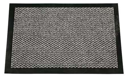 TAPIS ACCUEIL TRAFIC NORMAL 'FLORAC' 120x600cm GRIS