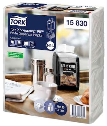 TORK SERVIETTE 'N14' Xpressnap Fit ADVANCED BLC 2F EU x 4320