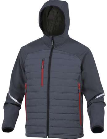 BLOUSON 'MOTION' PREMIUM BI-MATIÈRE GRIS T:M