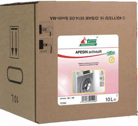 APESIN ACTIVSOFT DESINFECTANT ASSOUPLISSANT LINGE KLIKS 10L