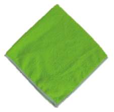 LAVETTES MICROFIBRE 38x38cm VERTE x 5